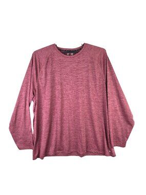 Mens Xersion Red EverAir Training Tee Shirt Long Sleeve Polyester Size 4XL
